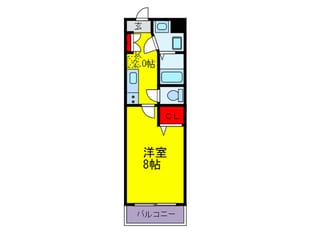 studio天満橋の物件間取画像